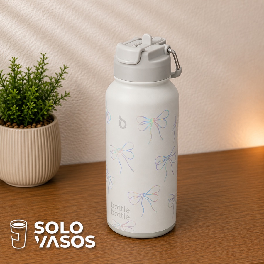 BOTT 32 oz Pastillero estampado Lazos Tornasol