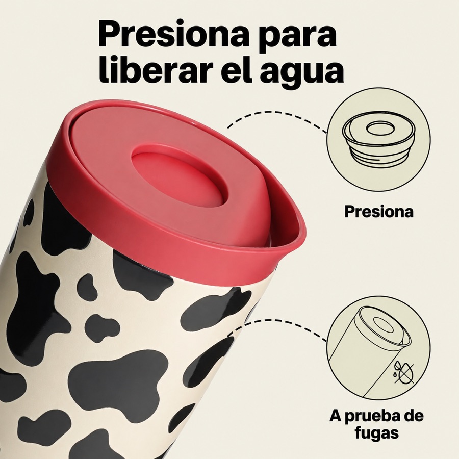 Tapa de presión del MUHH 12 oz a prueba de fugas