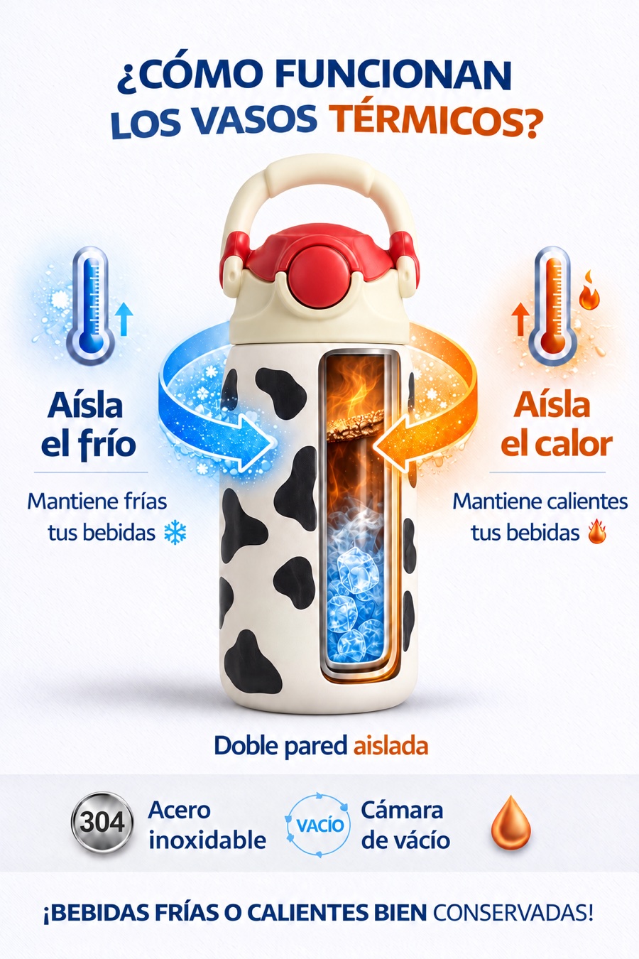 Cómo funcionan los vasos térmicos de doble pared