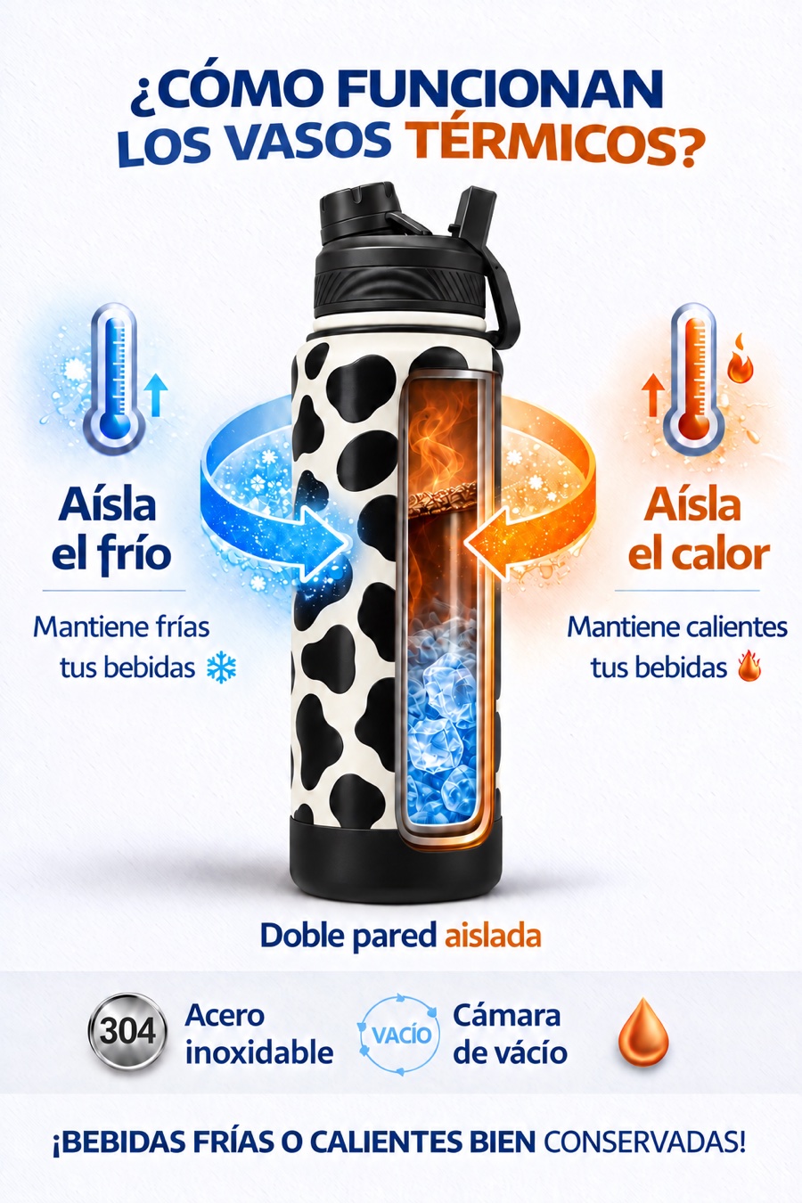 Cómo funcionan los vasos térmicos de doble pared