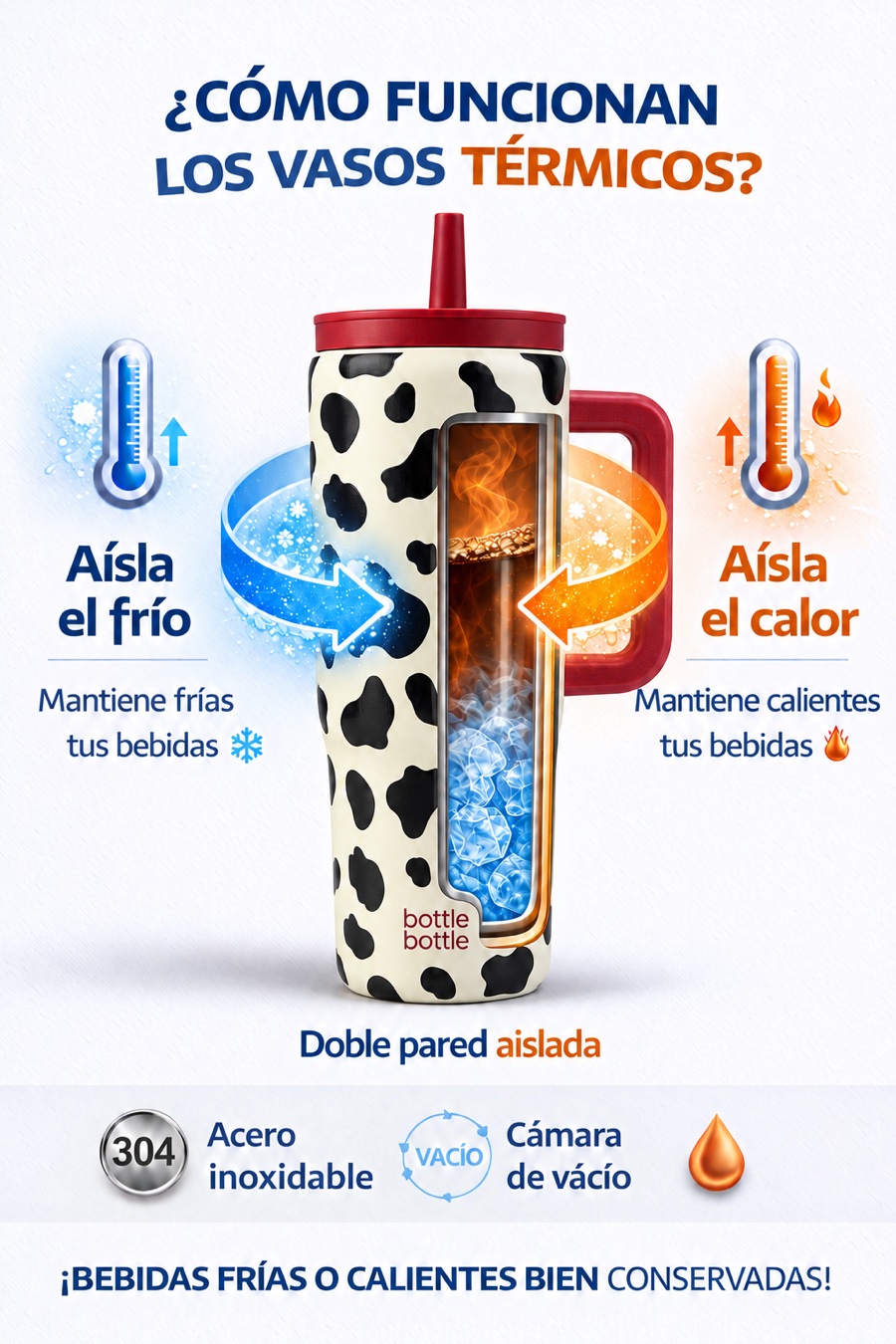 Cómo funcionan los vasos térmicos de doble pared