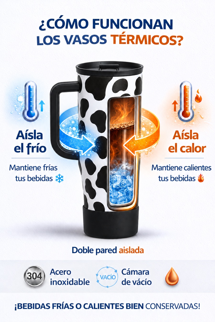 Cómo funcionan los vasos térmicos de doble pared