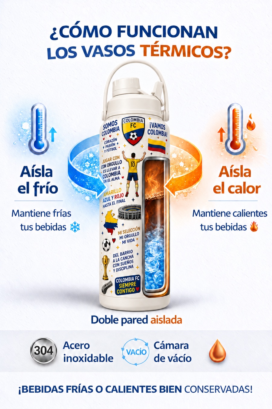 Cómo funcionan los vasos térmicos de doble pared